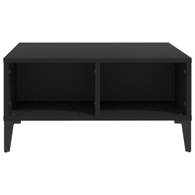 vidaXL kafijas galdiņš, melns, 60x60x30 cm, skaidu plāksne