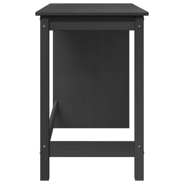 vidaXL Galds Pelēka 112 x 50 x 75 cm Cieta priede