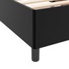 vidaXL Gultas rāmis ar matraci Melna 160 x 200 cm audums