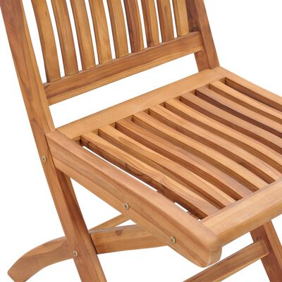 vidaXL saliekami dārza krēsli ar matračiem, 6 gab., masīvs tīkkoks