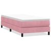 vidaXL Box Spring Gulta bez matrača Rozā 80x210 cm samts
