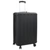vidaXL Koferis ar slēdzeni Melna 50 x 30 x 76 cm ABS plastmasa
