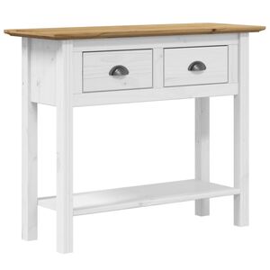 vidaXL konsoles galdiņ&scaron; BODO, brūns, 91x35x74 cm, priedes masīvkoks