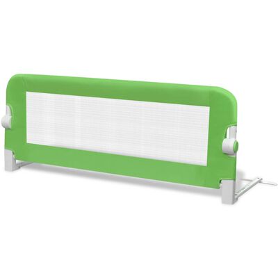 vidaXL bērnu gultas aizsargbarjeras, 2 gab., zaļas, 102x42 cm