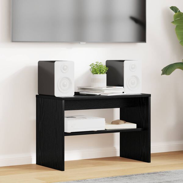 vidaXL Televizora skapī&scaron;a Melns ozolkoks 60 x 30 x 40 cm