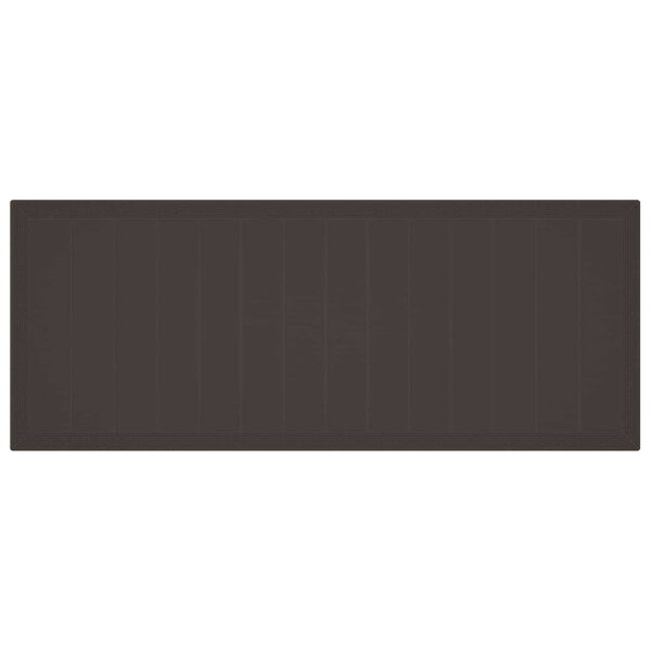 vidaXL Dārza ēdamgalds 11 pcs Brūna Polipropilēns