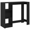 vidaXL Bāra galds 124 x 46 x 103.5 cm Inženierijas koks Melns ozolkoks