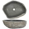 vidaXL izlietne, upes akmens, ovāla, (45-53)x(34-41) cm