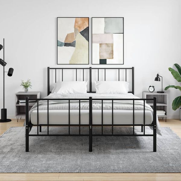 vidaXL naktsskapī&scaron;i, 2 gab., pelēcīgi, 40x30x50 cm, inženierijas koks