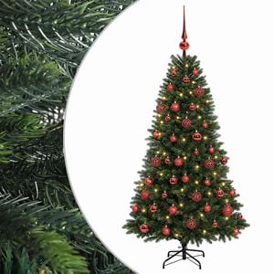 vidaXL Mākslīgā Ziemassvētku eglīte ar rotājumiem 120 cm 150 LED
