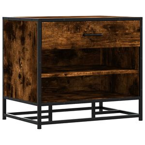 vidaXL Apavu sols ozolkoka krāsa 60x40x53,5cm inženierijas koks metāls