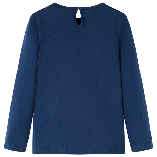 Bērnu krekls ar garām piedurknēm, tum&scaron;i zils, 116