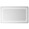vidaXL LED vannas spogulis Caurspīdīgs 50 x 30 cm rūdīts stikls
