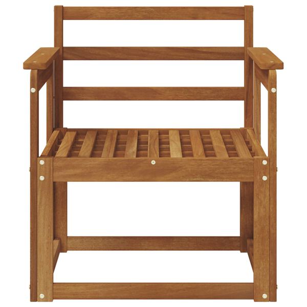 vidaXL Āra dīvāns Cietā akācijas koks Dabiska