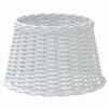 vidaXL lampas abažūrs, balts, &Oslash;45x28 cm, pīts