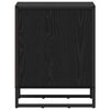 vidaXL Naktsgaldiņ&scaron; Melns ozolkoks 39.5 x 30 x 50 cm Inženierijas koks