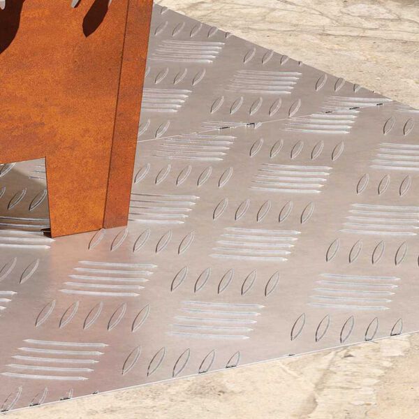 vidaXL Trepju paklājs Taisnstūra 2 pcs Sudraba 90 x 40 cm Alumīnijs