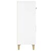 vidaXL kumode, spīdīgi balta, 69,5x34x89 cm, inženierijas koks