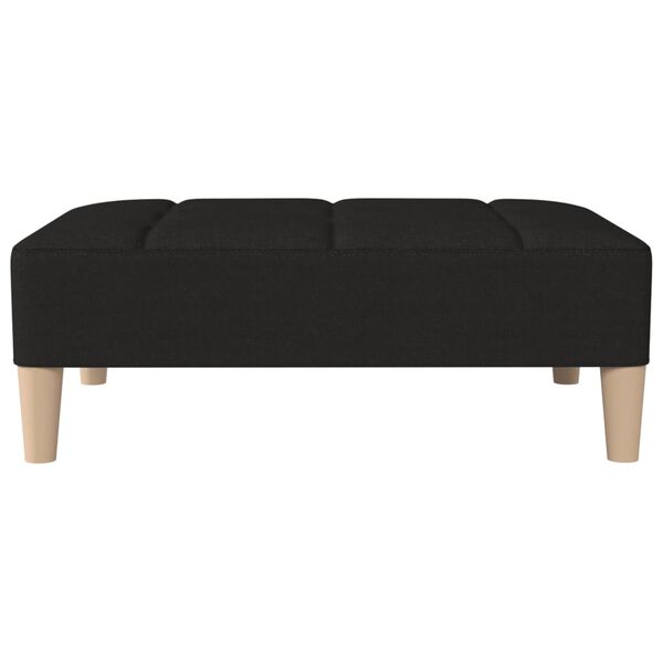 vidaXL kājsoliņ&scaron;, melns, 78x56x32 cm, audums