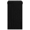 vidaXL Augu statīvs 2 pcs Melns ozolkoks 10 x 10 x 18 cm