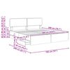 vidaXL Gultas rāmis Sonoma ozols 180 x 200 cm Inženierijas koks