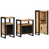 vidaXL Vannas istabas mēbeļu komplekts 3 pcs Cieta mango koksne