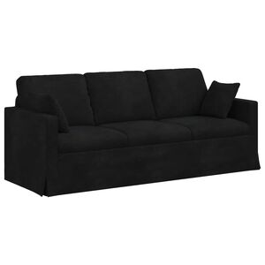 vidaXL Dīvāns Melna 198 x 78 x 80 cm Samts