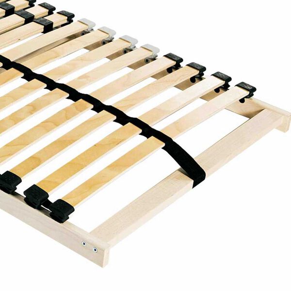 vidaXL Lamelu gultas pamatne Brūna 90 x 190 cm Cietā bērza koks