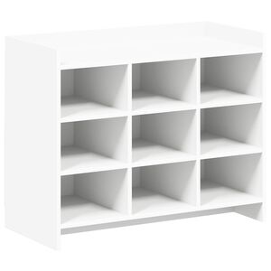 vidaXL Apavu skapis Balts 85 x 39,5 x 70 cm Inženierijas koks