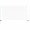 vidaXL Se&scaron;stūra žogs ar stabu 100 x 1,2 m PVC pārklāts tērauds Zaļa