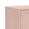 vidaXL kumode, rozā, 100,5x39x72 cm, tērauds
