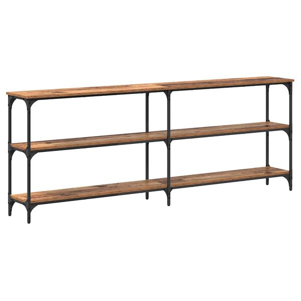vidaXL Konsoles galds Vecs koks 200 x 29 x 75 cm