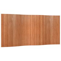 vidaXL istabas aizslietnis, brūns, 165x400 cm, bambuss