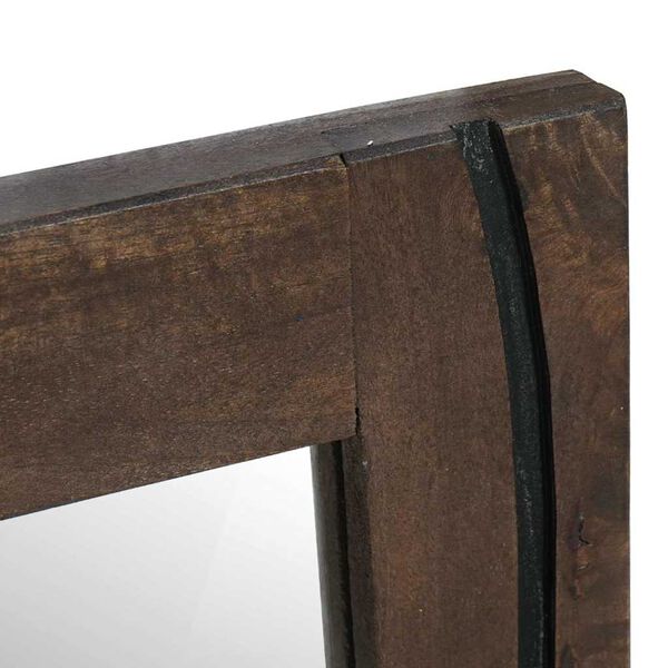 vidaXL Vannas istabas spogulis ar spoguli Brūna 70 x 50 x 2,5 cm