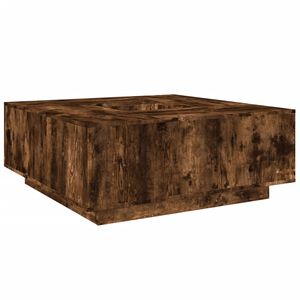 vidaXL kafijas galdiņ&scaron;, koka krāsa, 100x100x40 cm, inženierijas koks