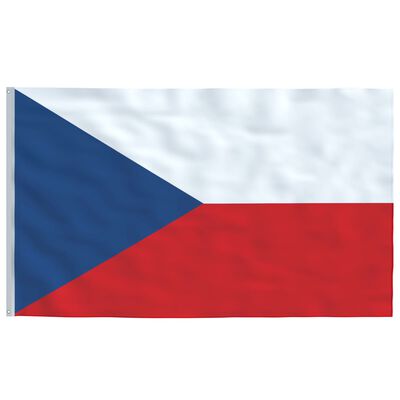 vidaXL Čehijas karogs un karoga masts, alumīnijs, 6,2 m