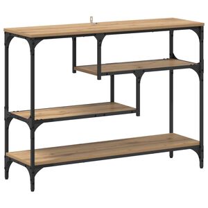 vidaXL Konsoles galds ar plauktu Artisānā ozols 100 x 30 x 75 cm