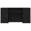 vidaXL reģistratūra, melns ozols, 200x50x103,5 cm, inženierijas koks