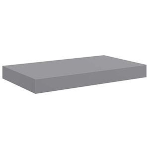 vidaXL sienas plaukts, pelēks, 40x23,5x3,8 cm, MDF