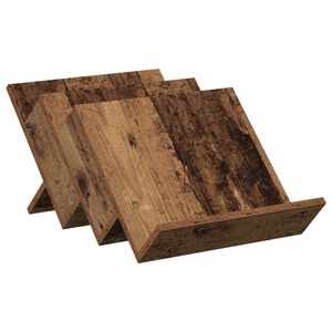 vidaXL Žurnālu statīvs Vecs koks 53 x 40 x 28,5 cm Inženierijas koks