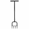 vidaXL Zāliena aerators Melns 95 x 27 cm Plastmasa