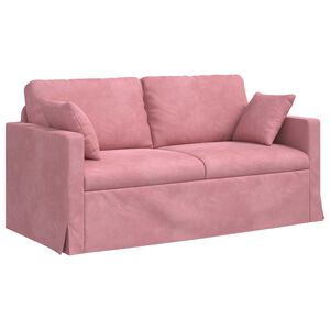 vidaXL Dīvāns Rozā 158 x 78 x 80 cm Samts