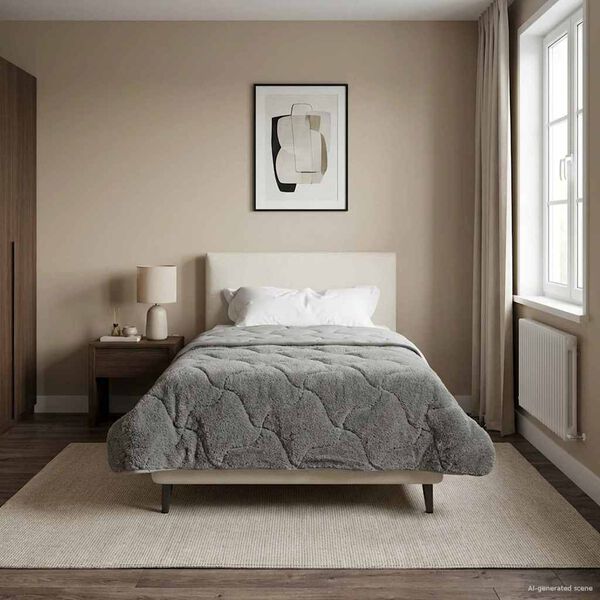 vidaXL Pilnas gada sega Tiltiņ&scaron; Antracīts 140 x 220 cm