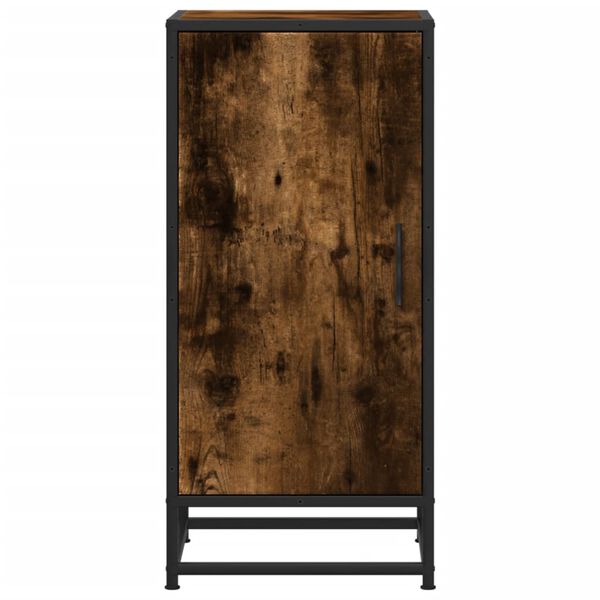 vidaXL kumode, ozolkoka, 35,5x35x76 cm, inženierijas koks metāls