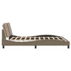 vidaXL gultas rāmis bez matrača, Zadar, kapučīno, 180x200 cm, mākslīgā āda