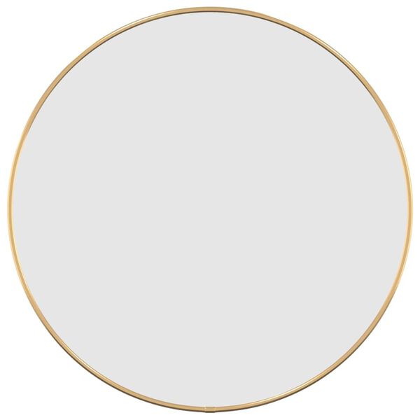 vidaXL sienas spogulis, sudraba krāsā, Ø 50 cm, apaļš