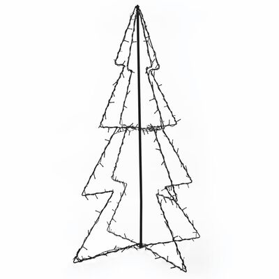 vidaXL Ziemassvētku koks, 160 LED, telpām un āra teritorijai, 78x120cm