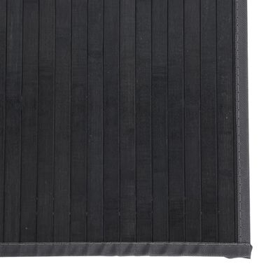 vidaXL paklājs, taisnstūra forma, pelēks, 100x1000 cm, bambuss