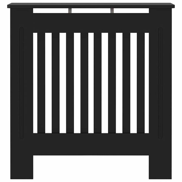 vidaXL Radiatora Vāks Melna 78 x 19 x 81,5cm Inženierijas koks