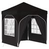 vidaXL Pop-up svinību teltis 192 x 192 x 245 cm Melns